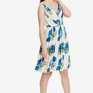 Boden Womens Swishy Floral Sleeveless Pleated Dress Size US 8R / UK 12R Pink